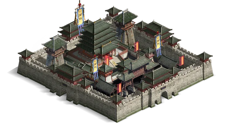 三国志游戏城池与城墙建筑